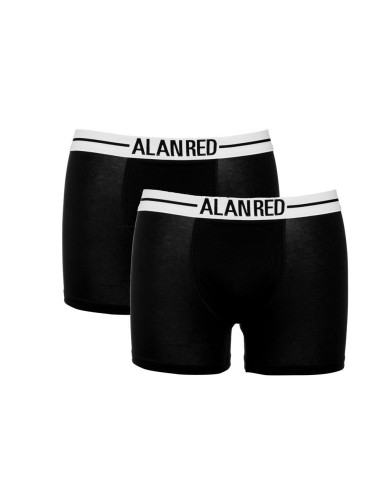 Alan Red Boxer Shorts Lasting 2 Pack Negro