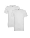 Alan Red T-Shaped Virginia 2Pack White Shirt