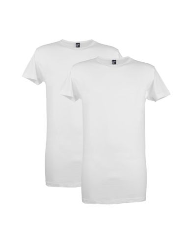 Alan Red T-Shirt Derby Long 2Pack White