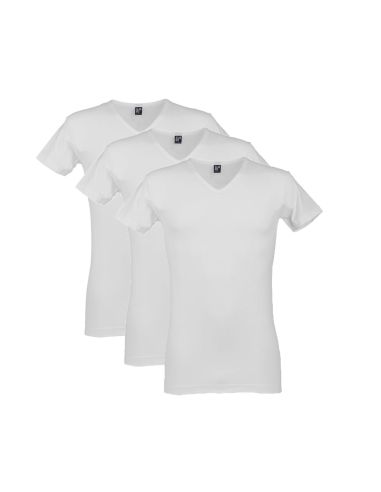 Alan Red V-Neck Shirt Oklahoma 3Pack White